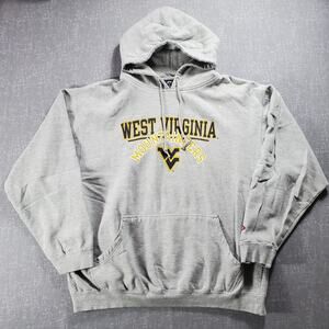 West Virginia University Mountaineers Grey Graphic Hoodie